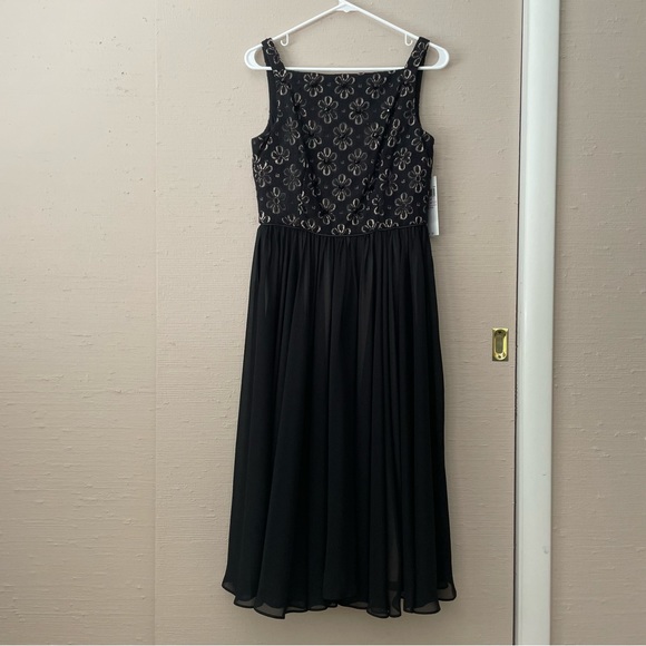 London Times Black Cocktail Dress